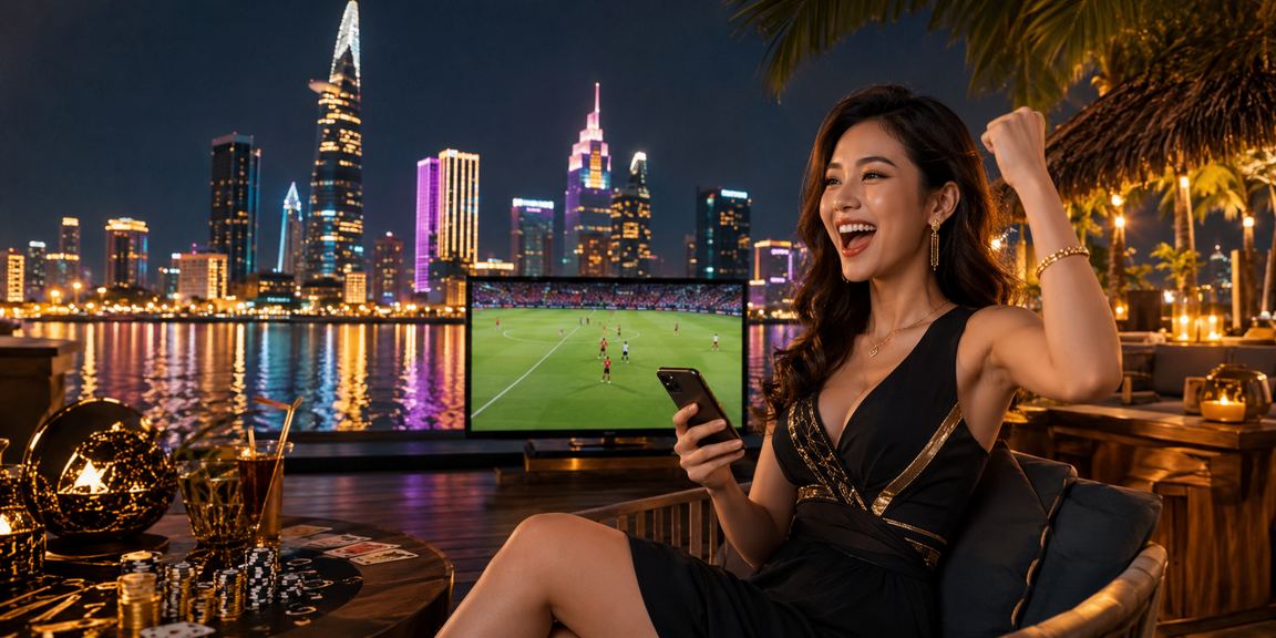 Không khí sôi động trò chơi bài neon tại TP. Hồ Chí Minh